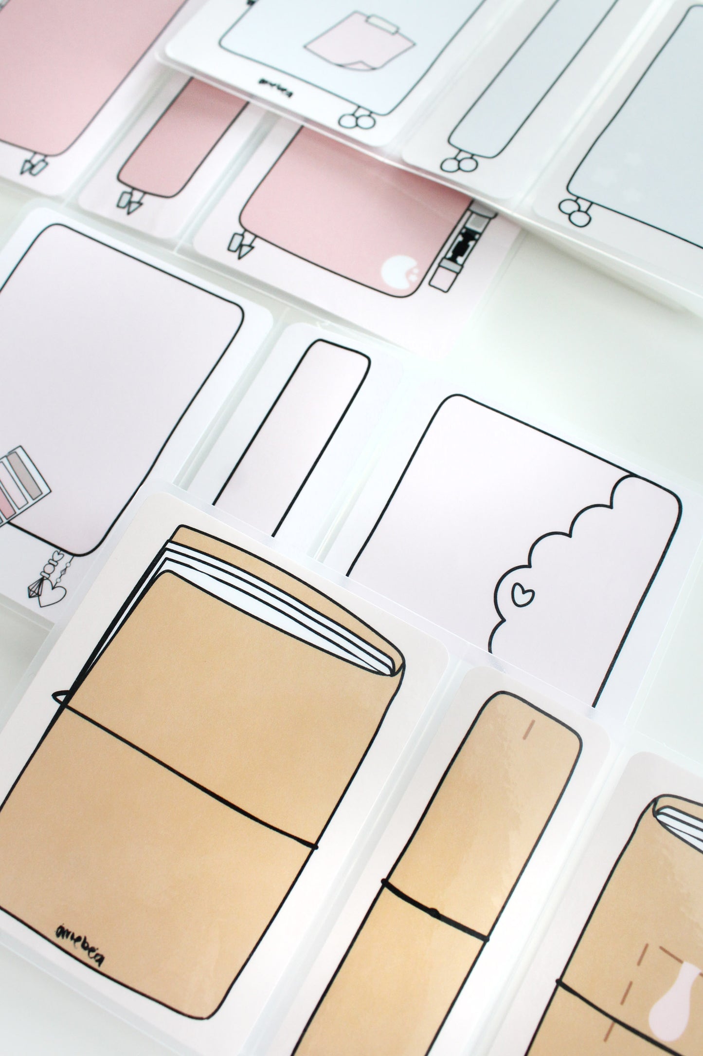 Mini Sticker Album Planner Misty Grey