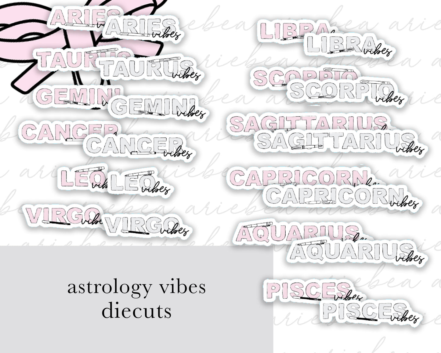 Astrology 'VIBES' Planner Sticker Diecuts