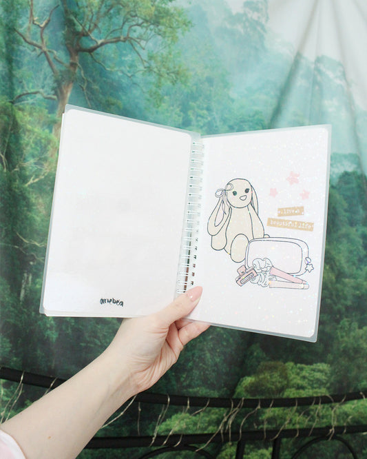 5 by 7 Sticker Album Live a Beautiful Life Pink