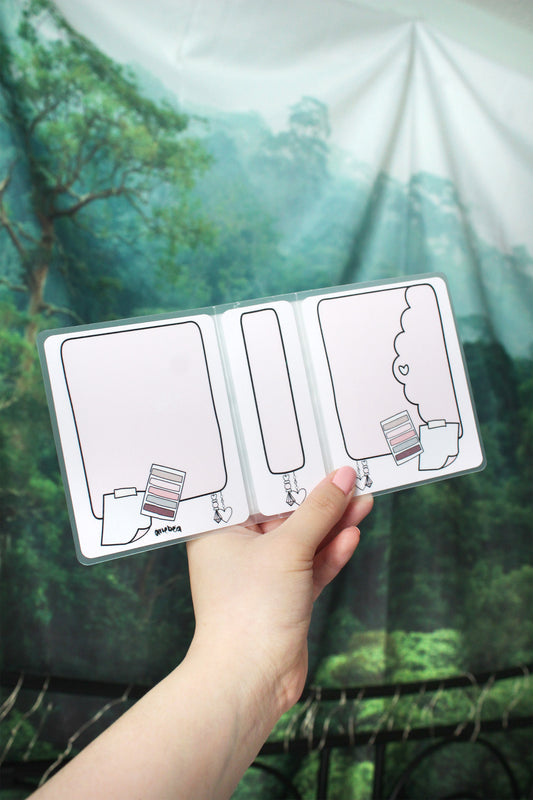 Mini Sticker Album Scalloped Planner Pale Pink