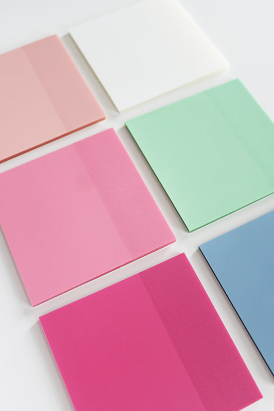 Transparent 3" by 3" Sticky Notes