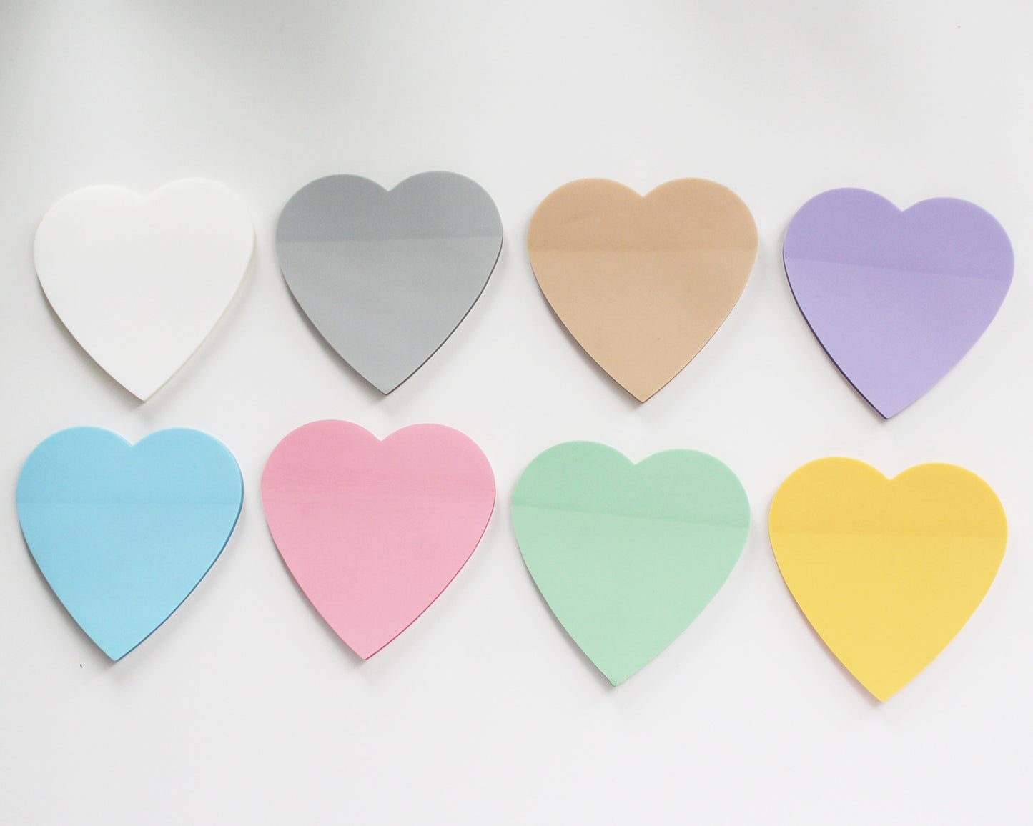 Transparent Heart Sticky Notes