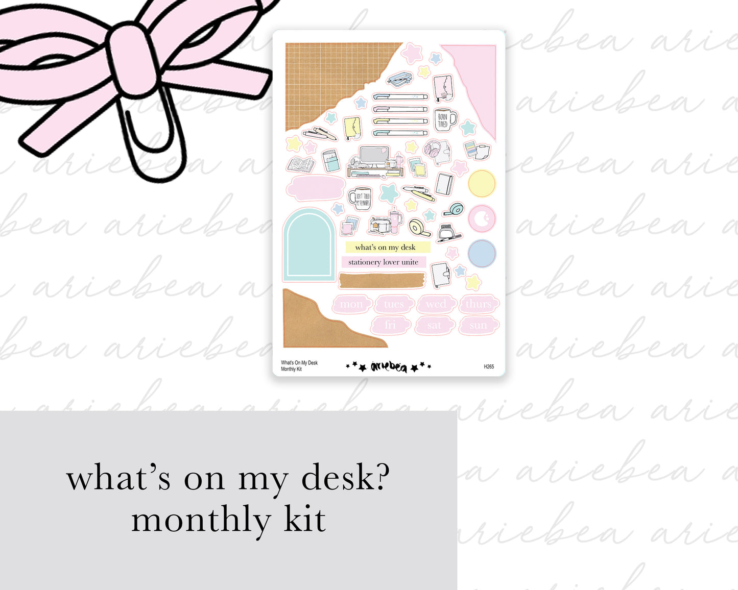 What's On My Desk Collection Full Kit