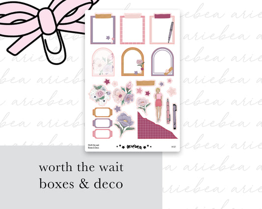 Worth The Wait Boxes & Deco
