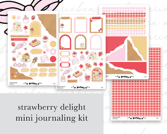 Strawberry Delight Full Mini Kit (4 pages)