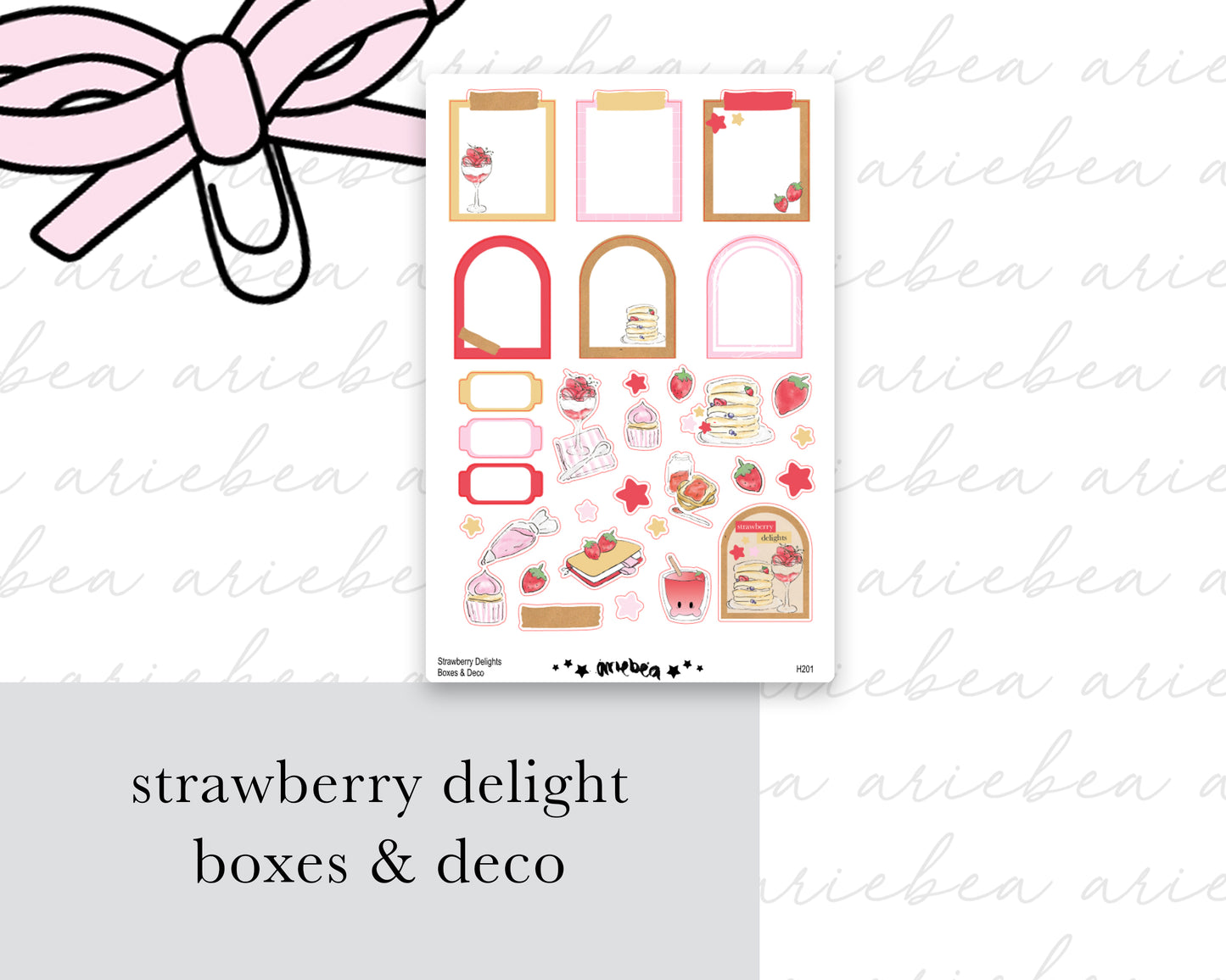 Strawberry Delight Full Mini Kit (4 pages)