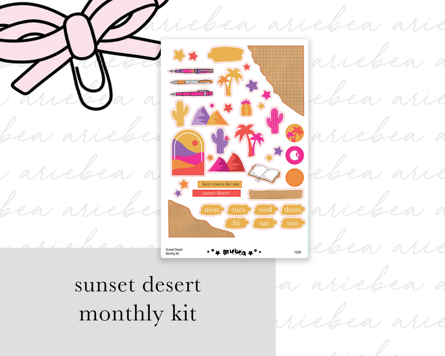 Desert Sunset Full Mini Kit (4 pages)