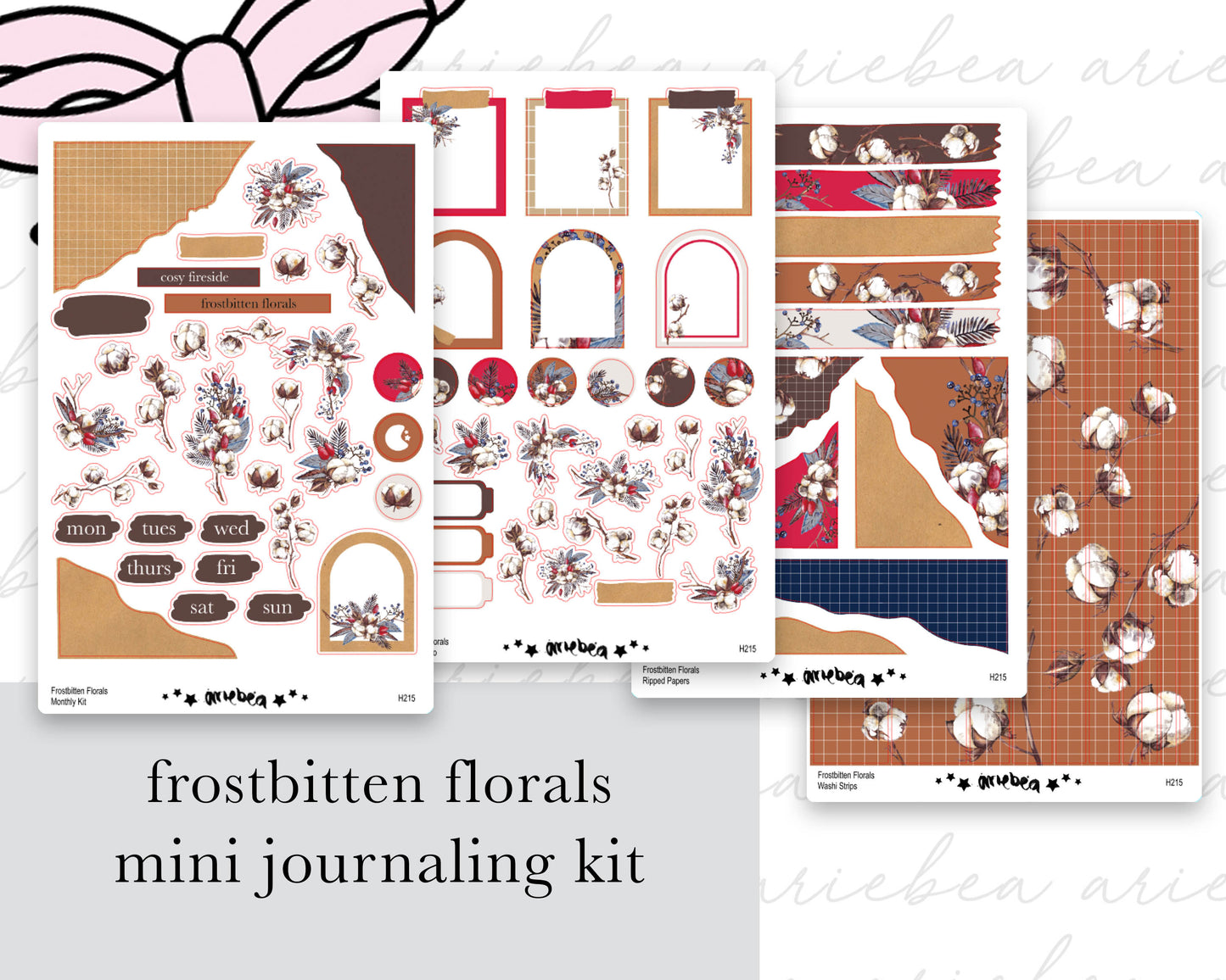 Frostbitten Florals Full Mini Kit (4 pages)