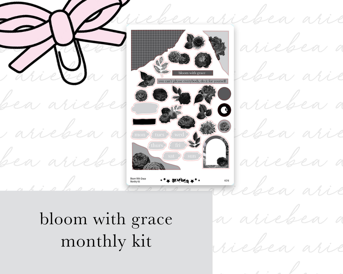 Bloom With Grace Full Mini Kit (4 pages)