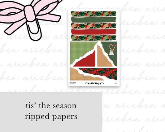 Tis' The Sesaon Ripped Papers