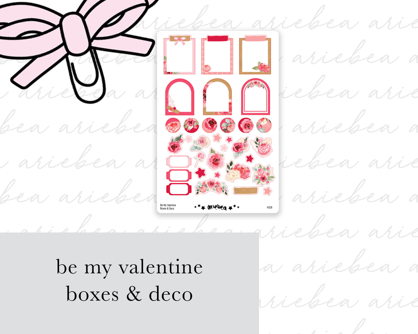 Be My Valentine Full Mini Kit (4 pages)