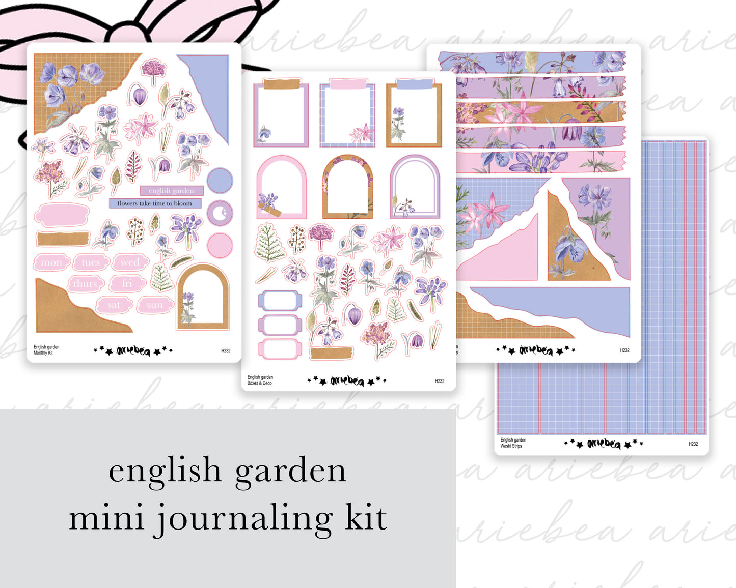 English Garden Full Mini Kit (4 pages)