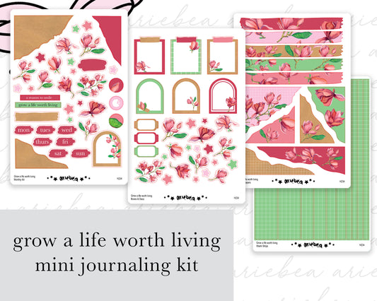 Grow a life worth living Full Mini Kit (4 pages)