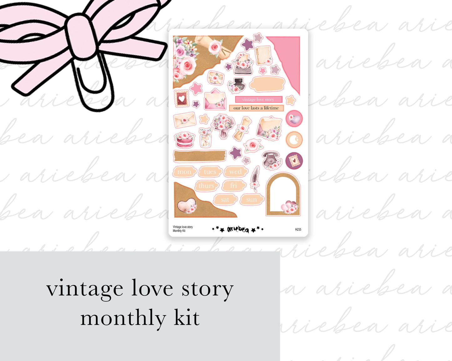 Vintage Love Story Full Mini Kit (4 pages)
