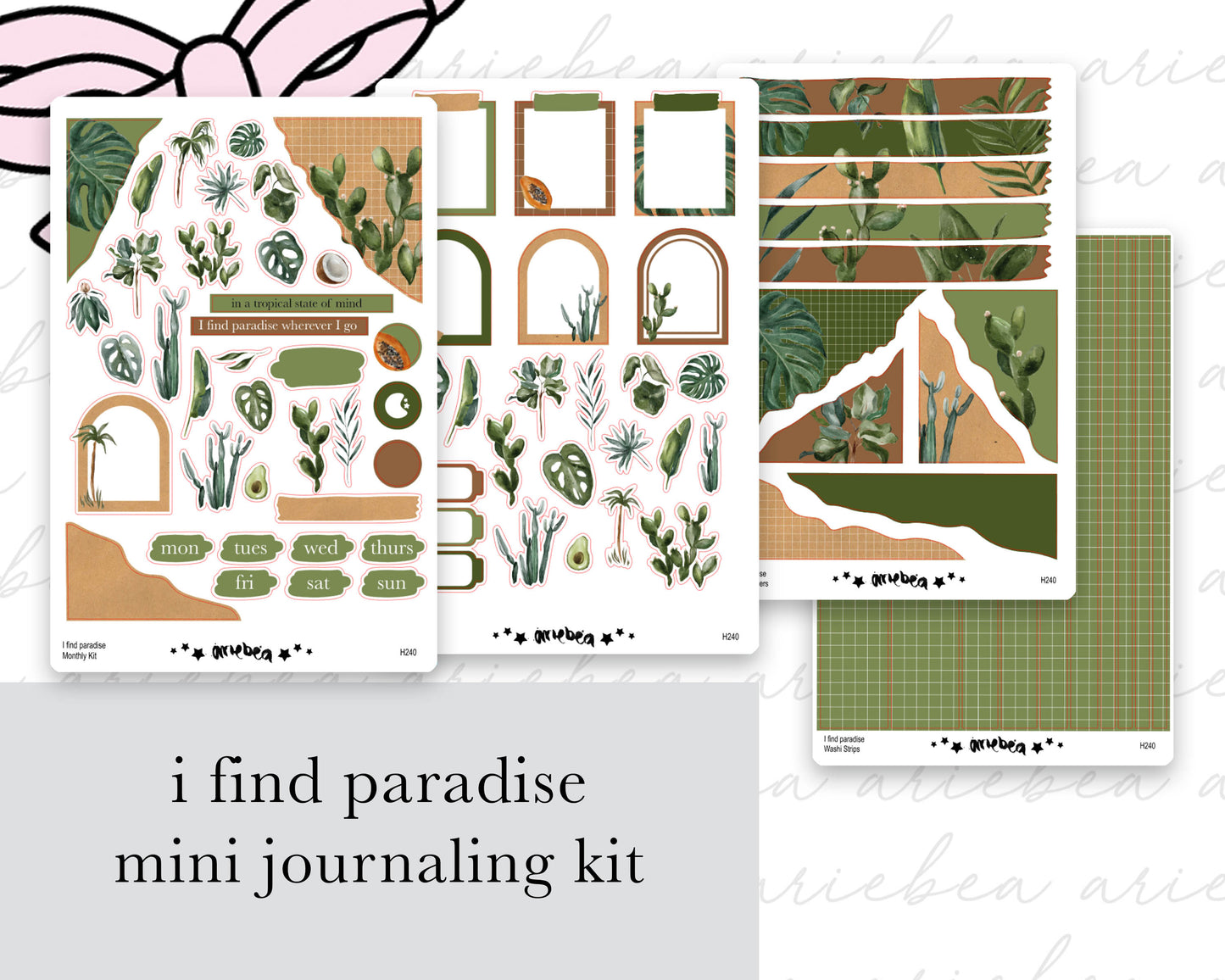 I find paradise Full Mini Kit (4 pages)