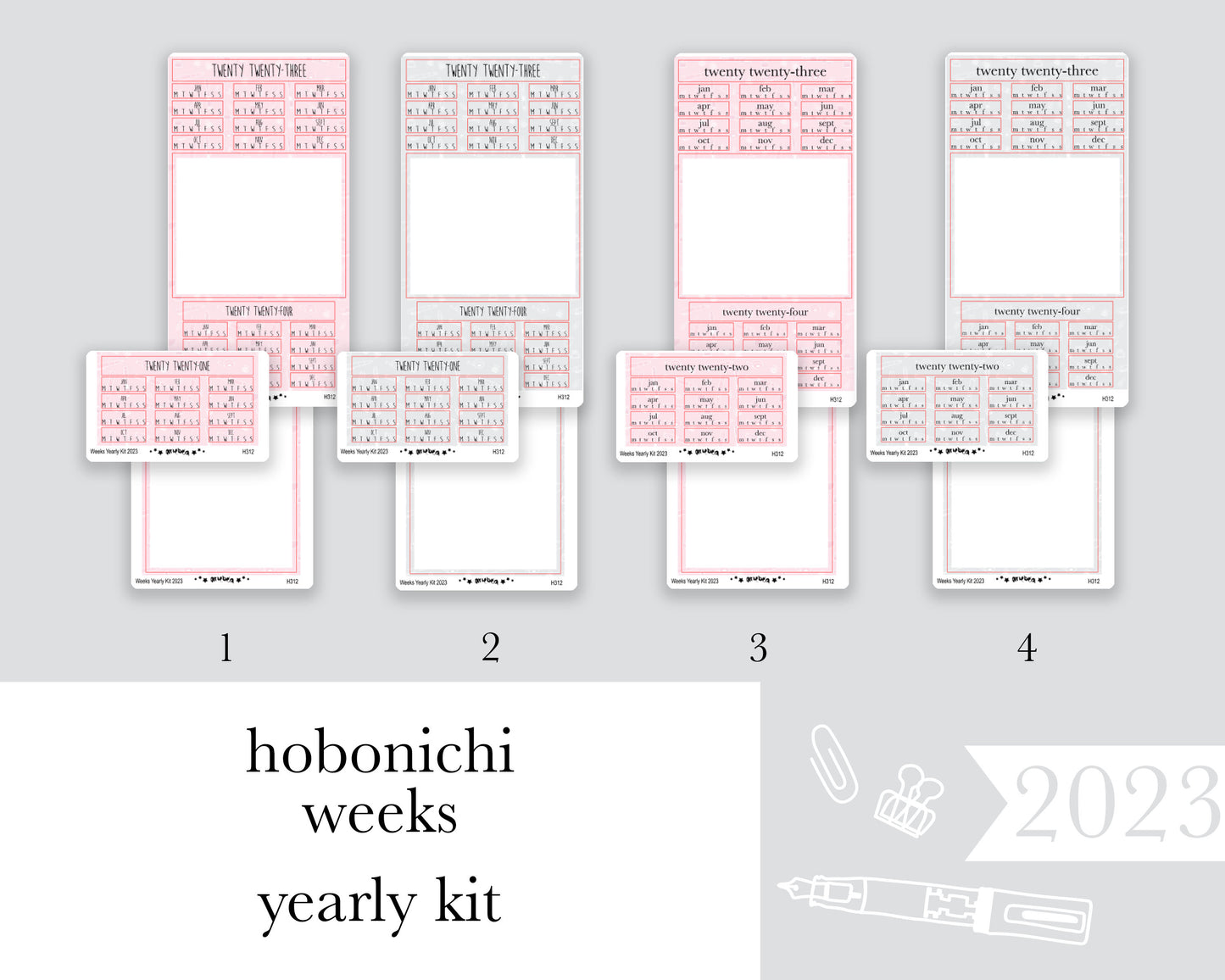 Yearly Kit |Hobonichi Weeks| 2023