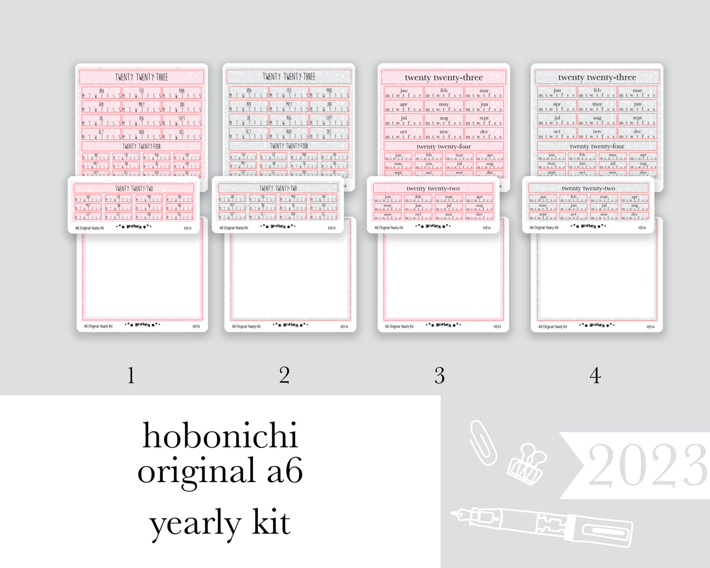 Yearly Kit |Hobonichi A6| 2023