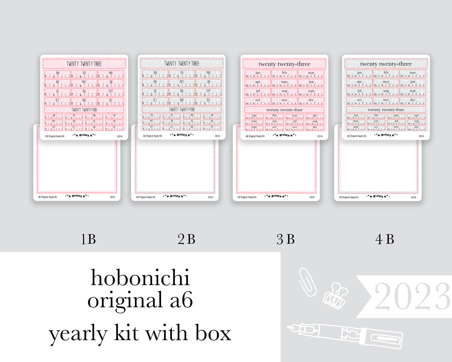 Yearly Kit |Hobonichi A6| 2023