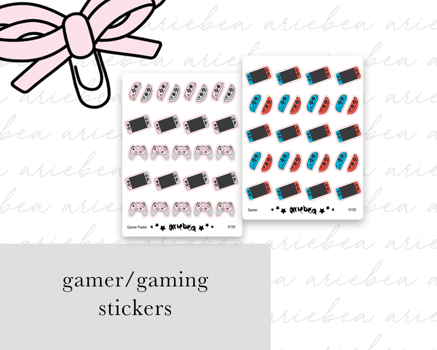 Gamer Gaming Planner Stickers