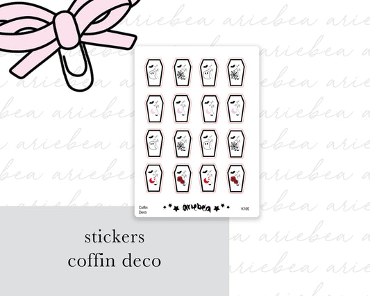 Halloween Coffin Deco Stickers