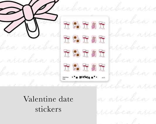 Date Night Wine Planner Stickers