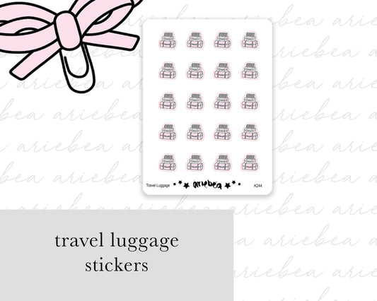 Travel Luggage Planner Stickers