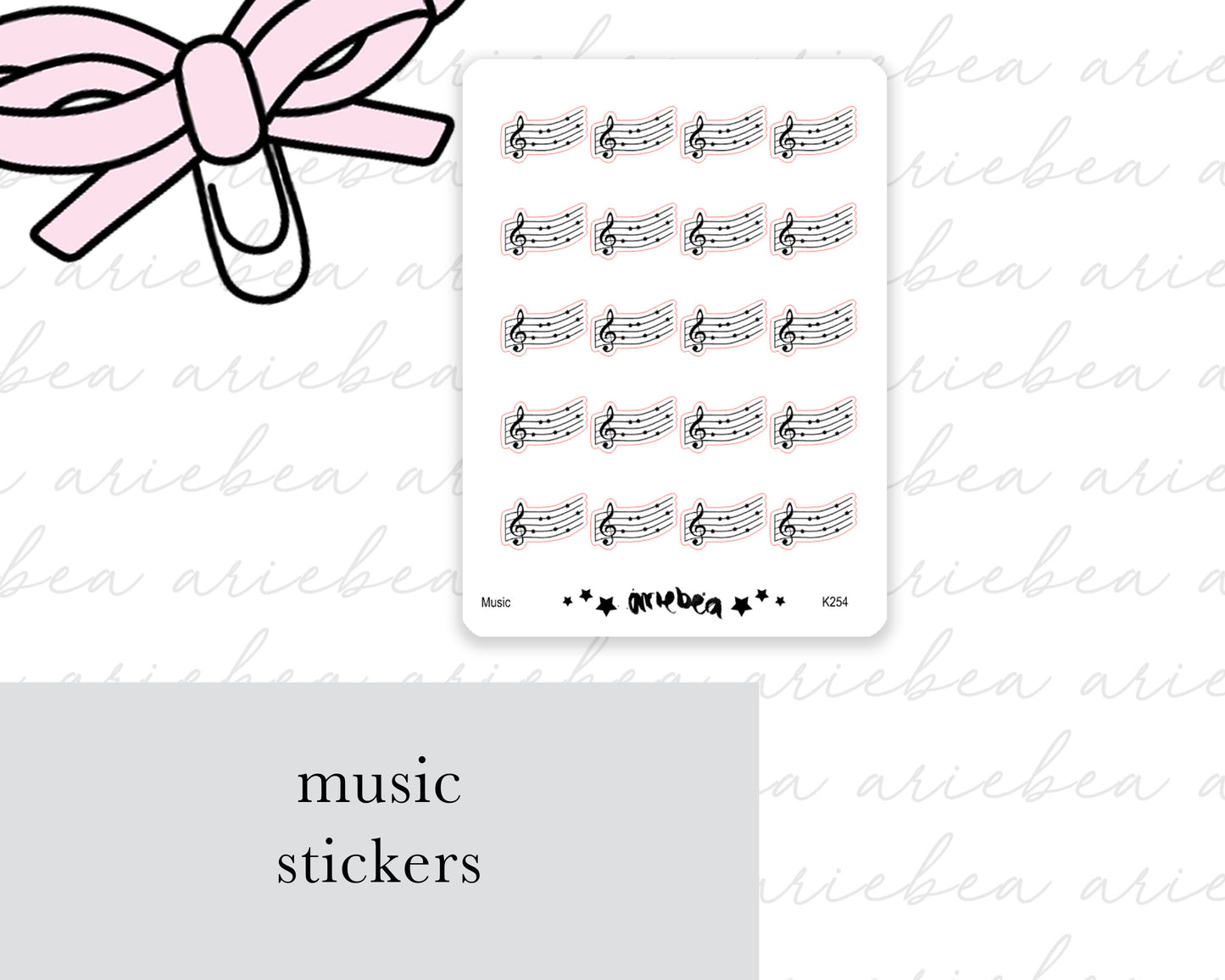 Music Planner Stickers