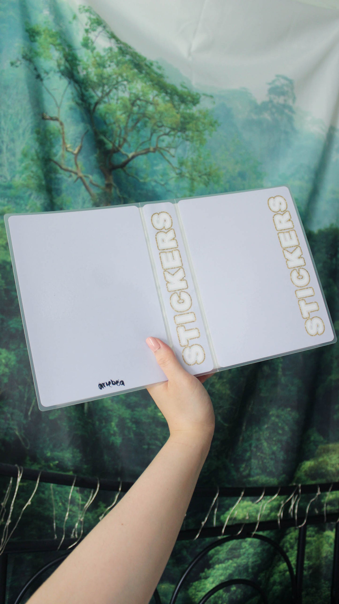 5 by 7 Sticker Album 'STICKERS' Purple