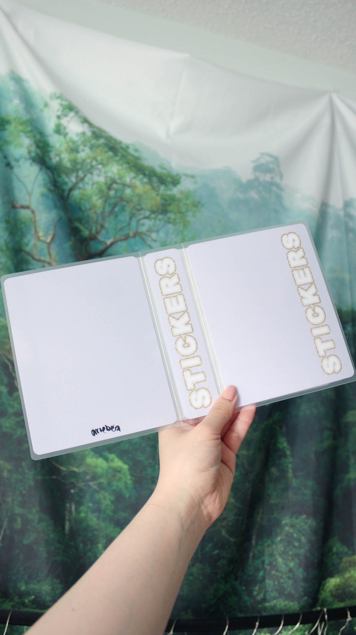 4 by 6 Sticker Album 'STICKERS' Purple