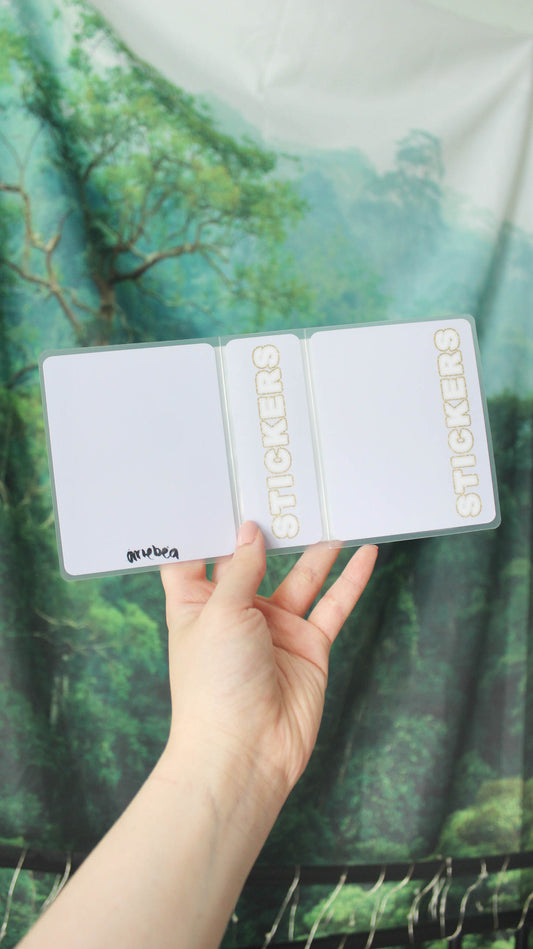 Mini Sticker Album 'STICKERS' Purple