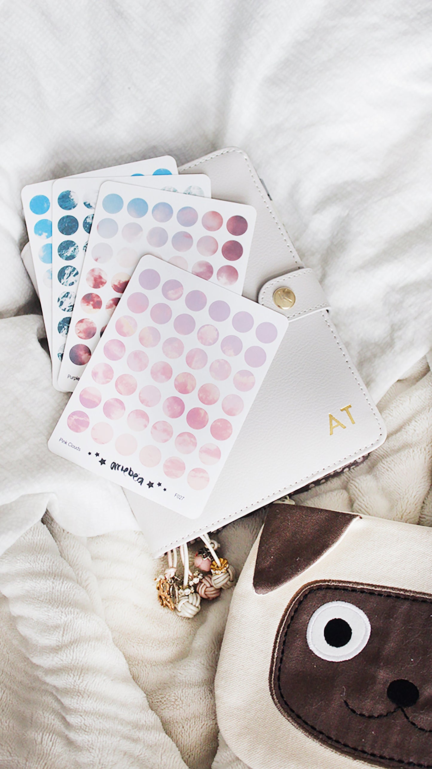 Large Sky, Clouds, Ocean Dot Planner Stickers