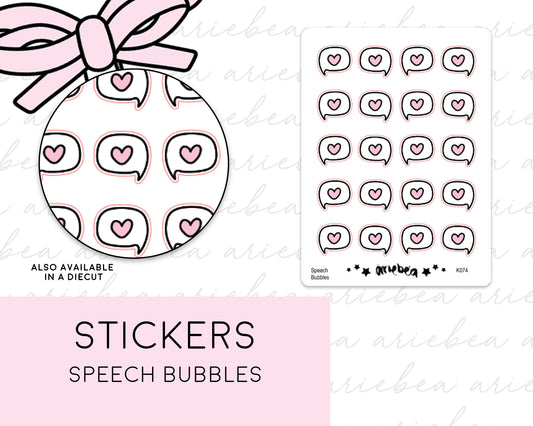 Speech Bubble Conference Video Call Zoom Planner Stickers