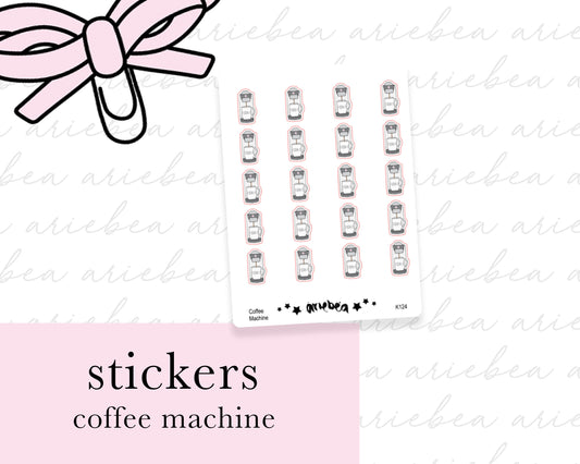 Coffee Machine Planner Stickers