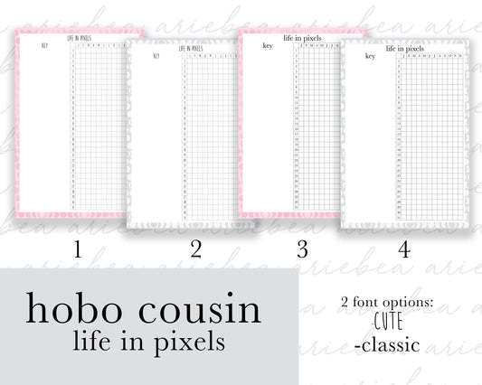 Life In Pixels Mood Tracker Cousin A5 Full Page Planner Stickers