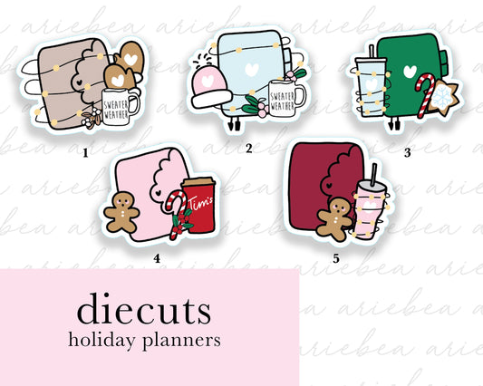 Holiday Christmas Hobonichi & Cloud Planner Diecuts
