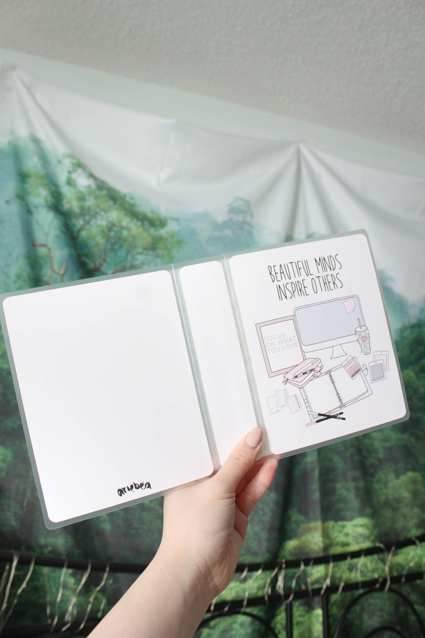 4 by 6 Sticker Album 'Beautiful Minds' Beige