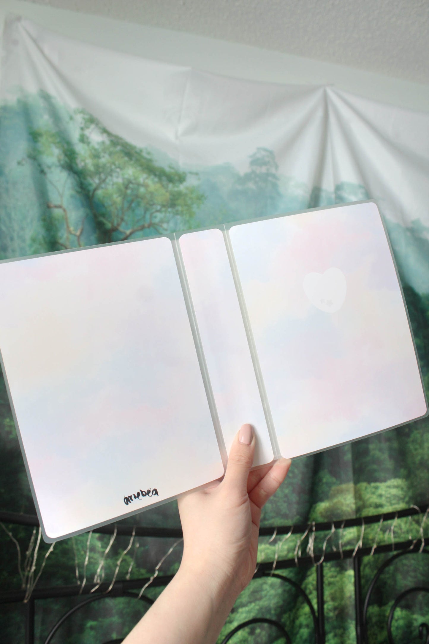 5 by 7 Sticker Album 'Watercolour heart'