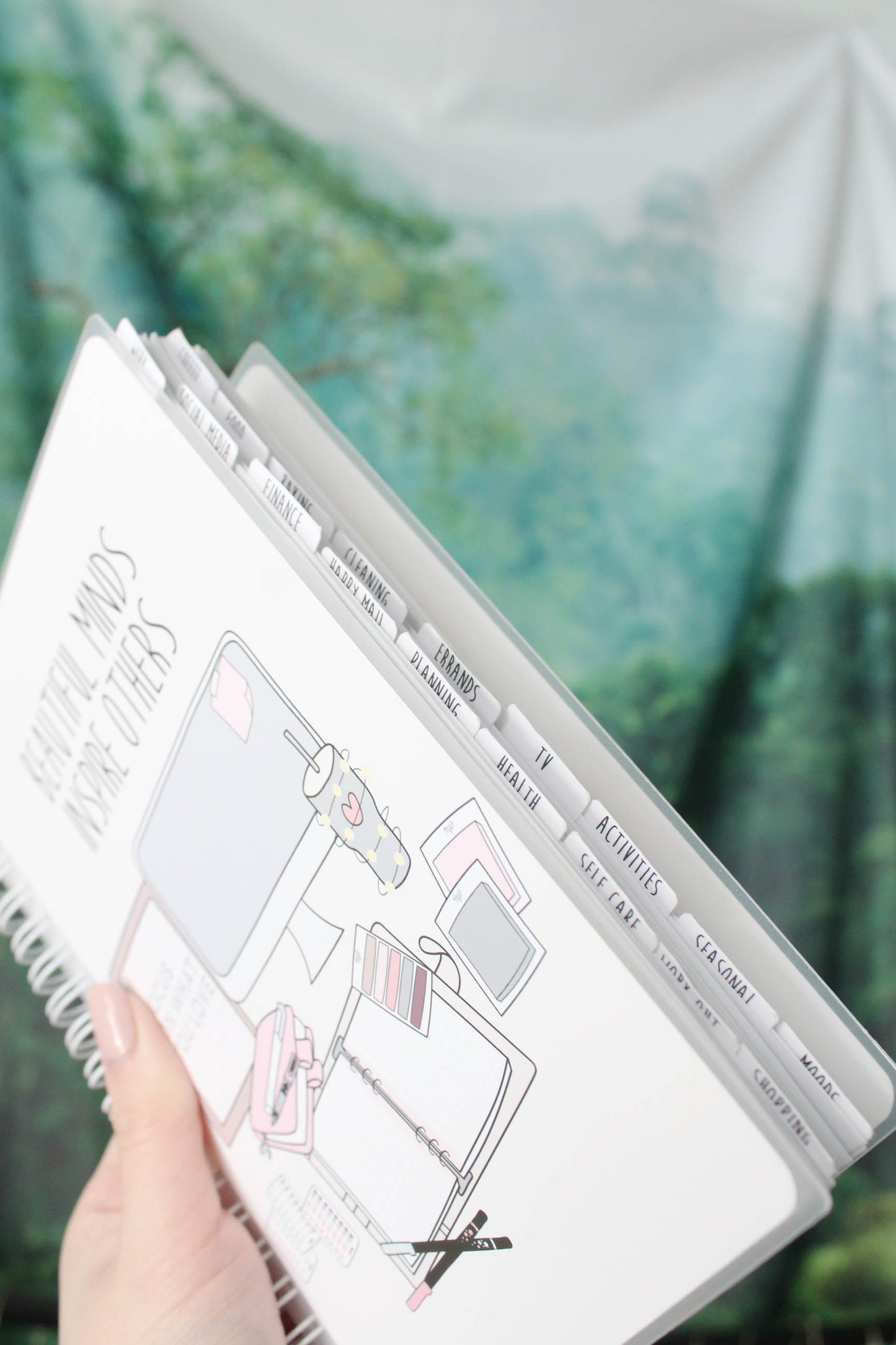 5 by 7 Reusable Sticker Book 'Hobonichi' Pink