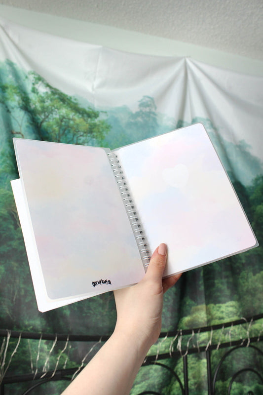 5 by 7 Reusable Sticker Book Watercolour Heart