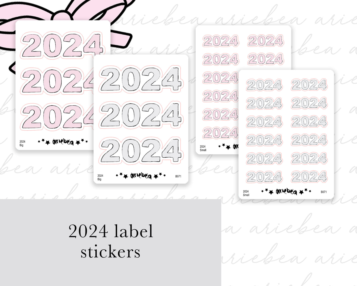 2024 Script Planner Stickers