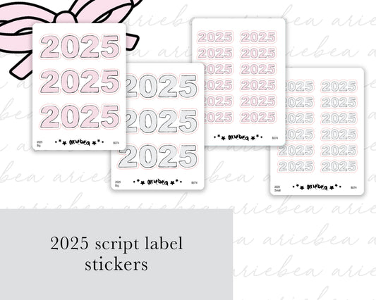 2025 Script Planner Stickers