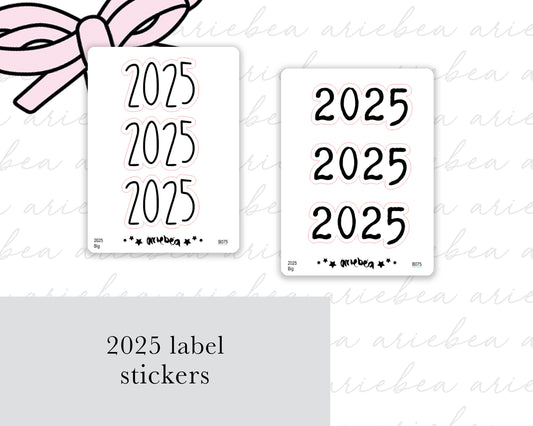 2025 Big Script Planner Stickers