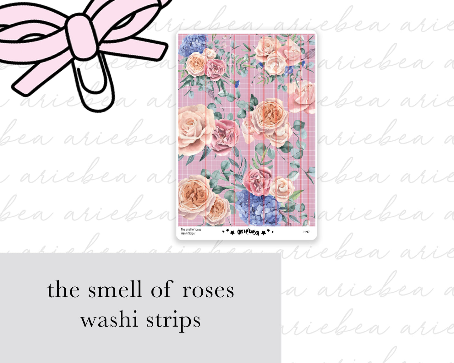 The Smell of Roses Washi Strips