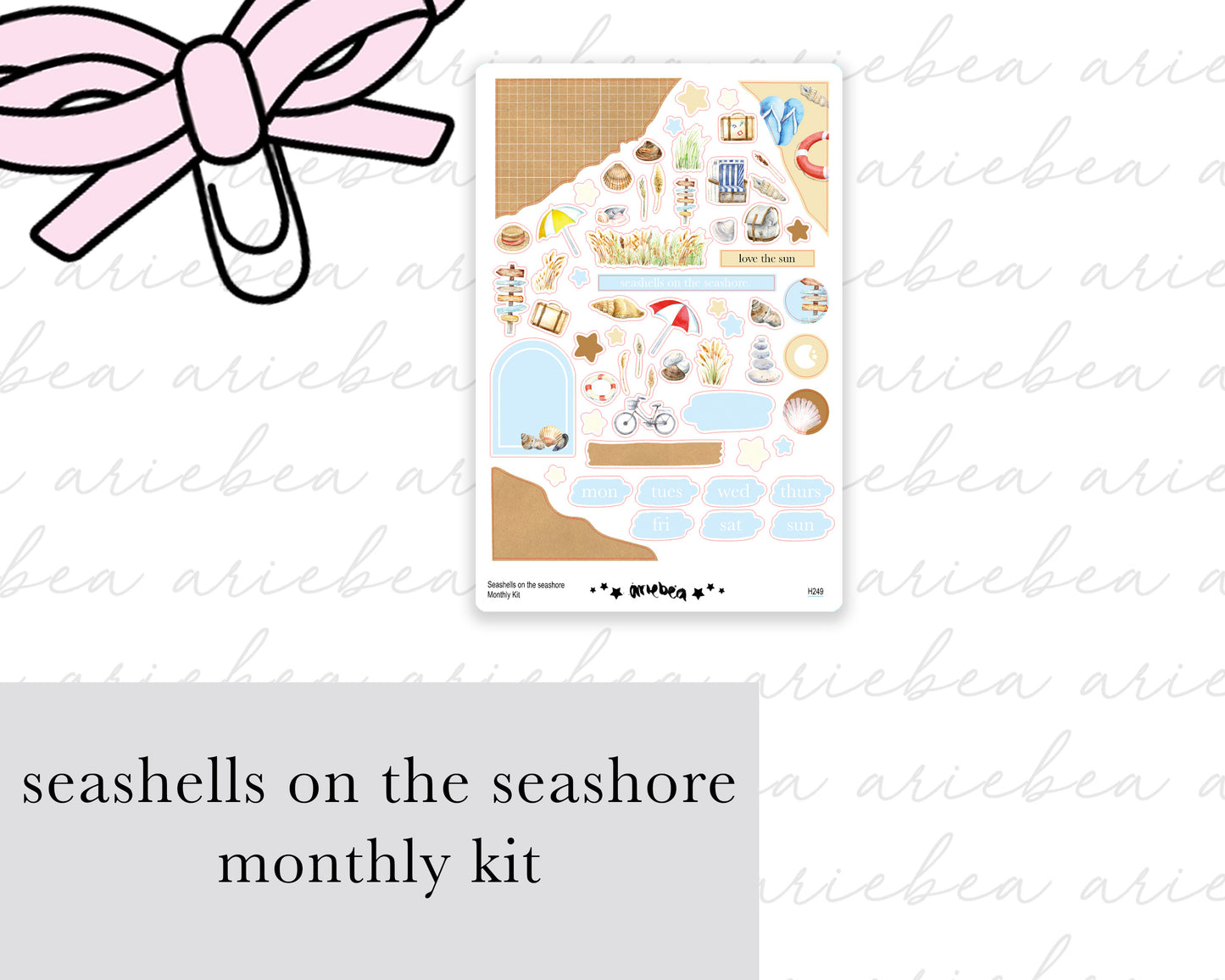 Seashells On The Seashore Monthly Kit