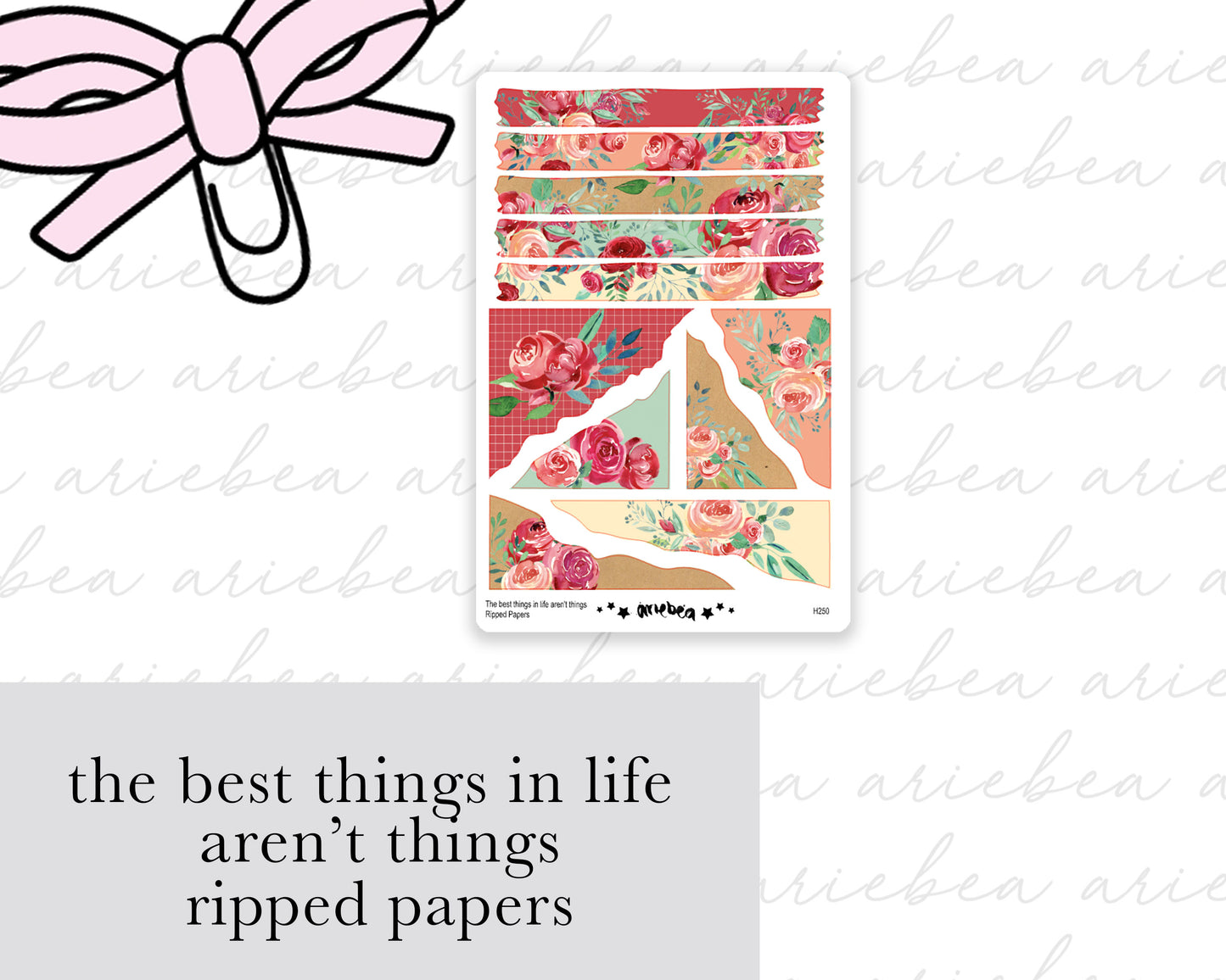 The Best Things In Life Aren't Things Ripped Papers
