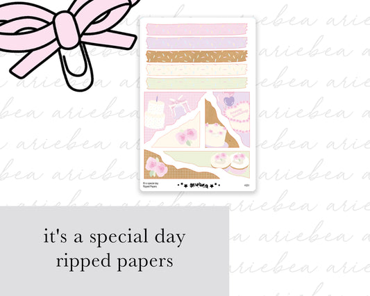 It's a Special Day Collection Ripped Paper