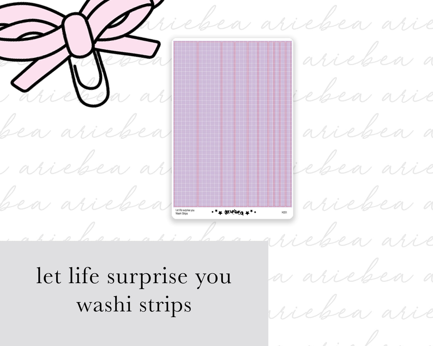 Let Life Surprise You Washi Strips