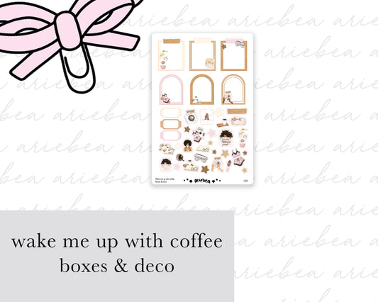 Wake Me Up For Coffee Boxes & Deco