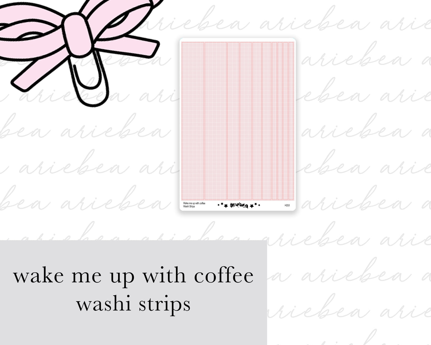 Wake Me Up For Coffee Washi Strips