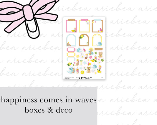 Happiness Comes In Waves Boxes & Deco